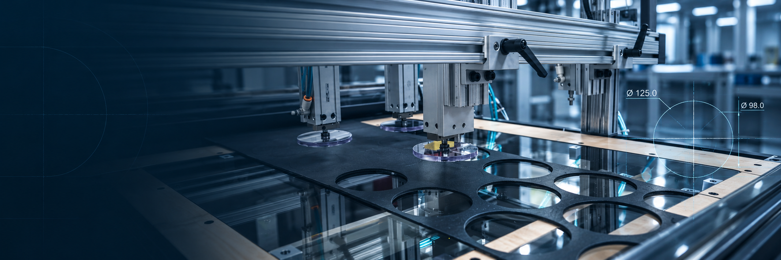 High-speed automated die-cutting equipment producing gasket components