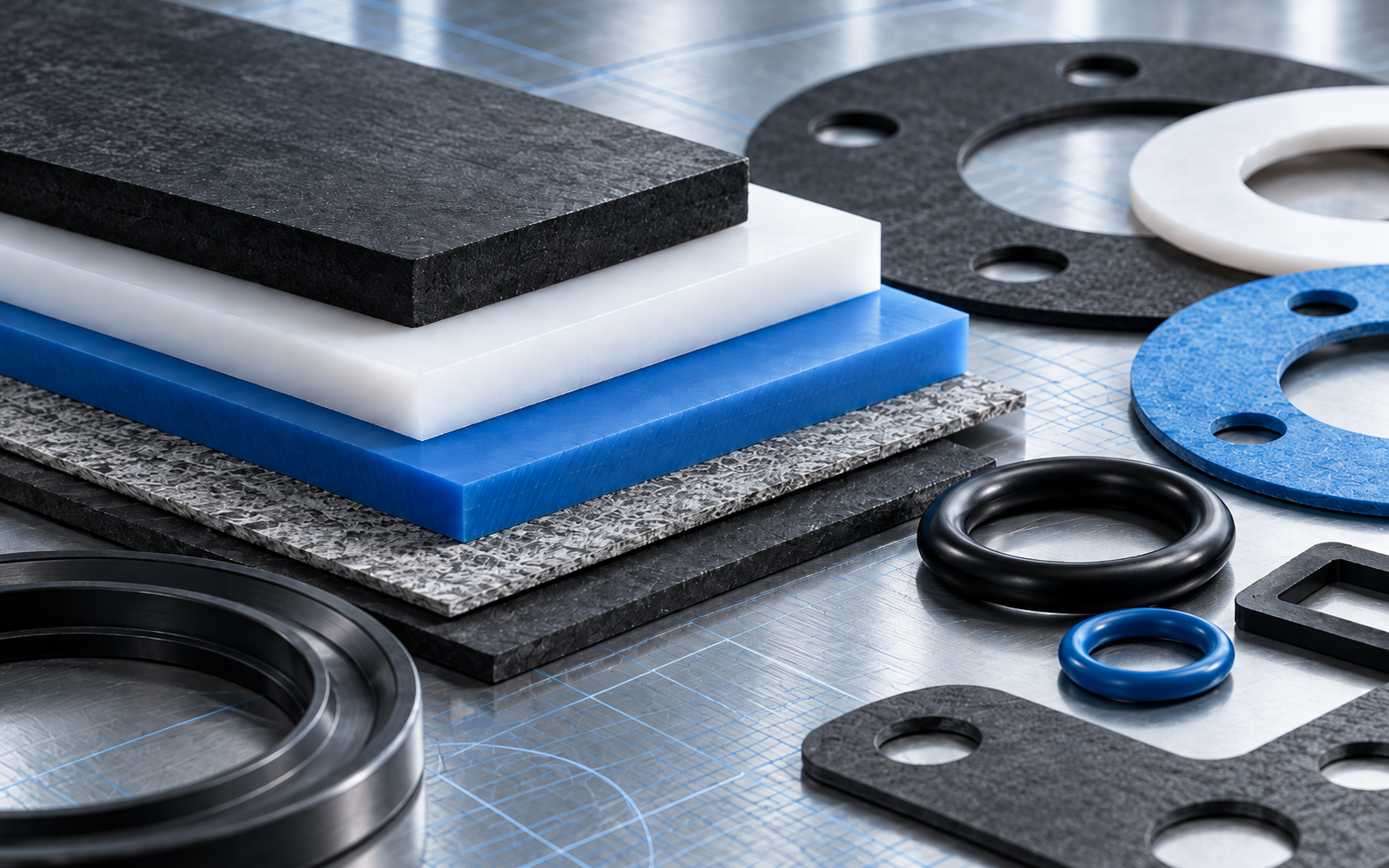 Engineered gasket and sealing materials